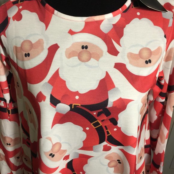 Misslook Ladies Holiday Santa Claus Tunic Top Size Small/Medium - Picture 2 of 14